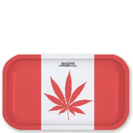 Maple Leaf Canada Metal Rolling Tray