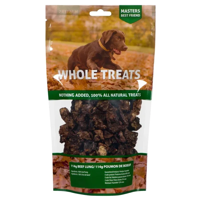 Masters Best Friend Whole Treats Beef Lung, 114-g