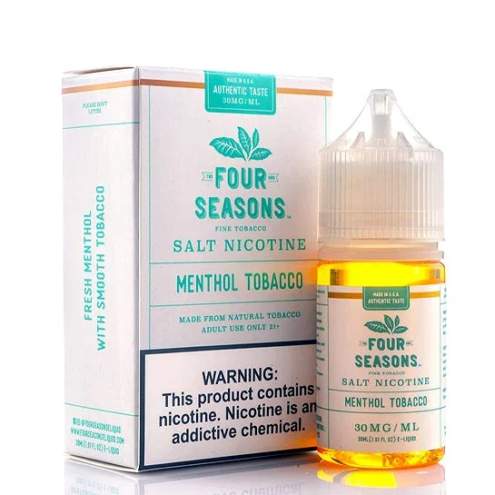 Menthol Tobacco Salt – Four Seasons E-Juice [Naturally-Extracted]