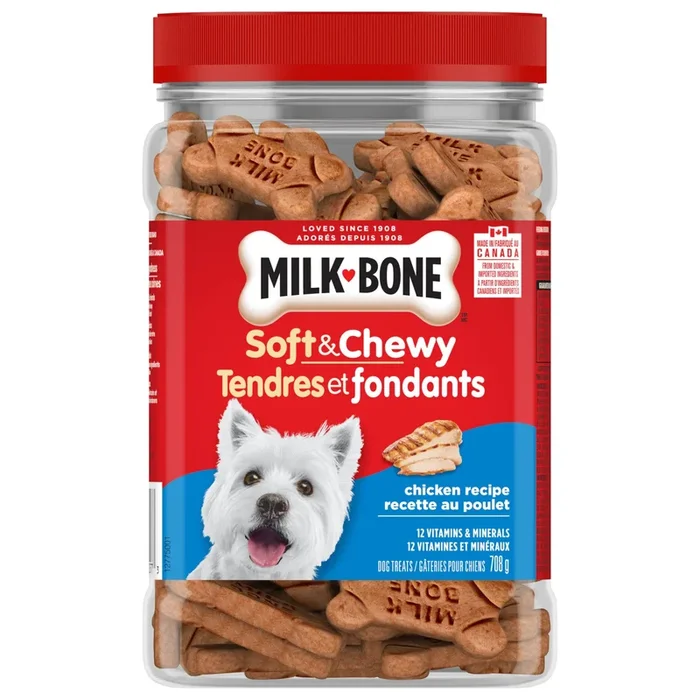Milk-Bone Soft and Chewy Chicken Dog Treats, 708-g
