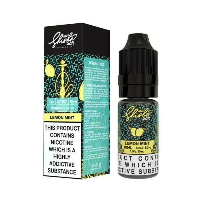 Nasty Juice Shisha Nic Salts 10ml – Lemon Mint