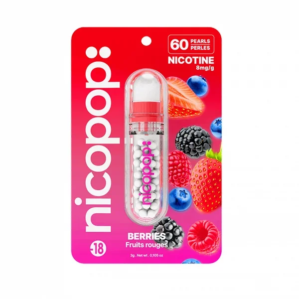Nicopop – 8mg Nicotine Pearls – 60 Pearls