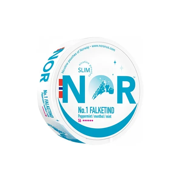 NOR – Slim Falketind Nicotine Pouches 20mg – 20 Pouches