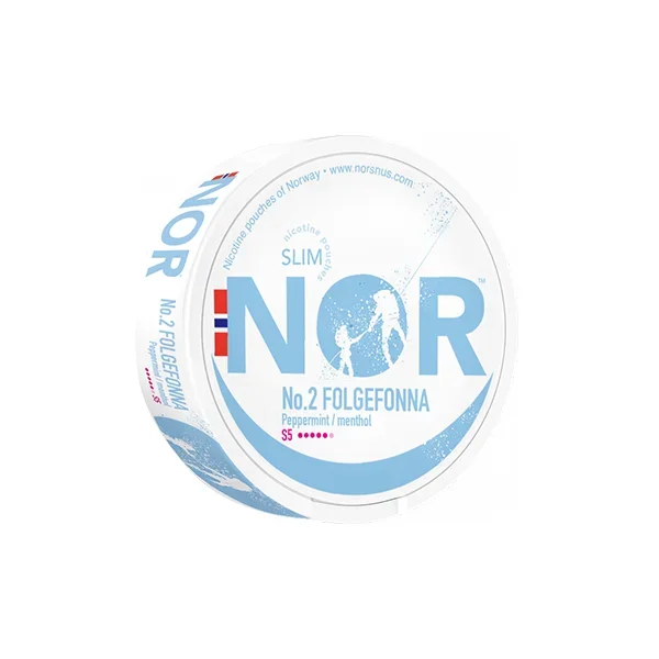 NOR – Slim Folgefonna Nicotine Pouches 16mg – 20 Pouches