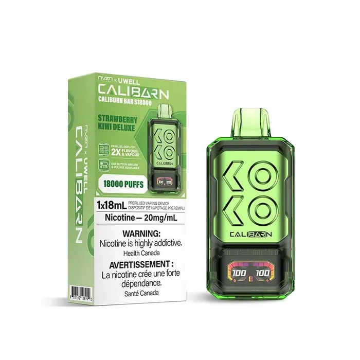 NVZN Caliburn Bar 18K Disposable – Strawberry Kiwi Deluxe