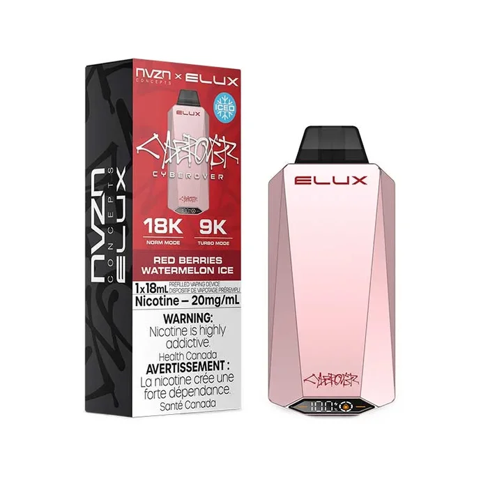 NVZN Elux Cyberover 18K Disposable – Red Berries Watermelon Ice