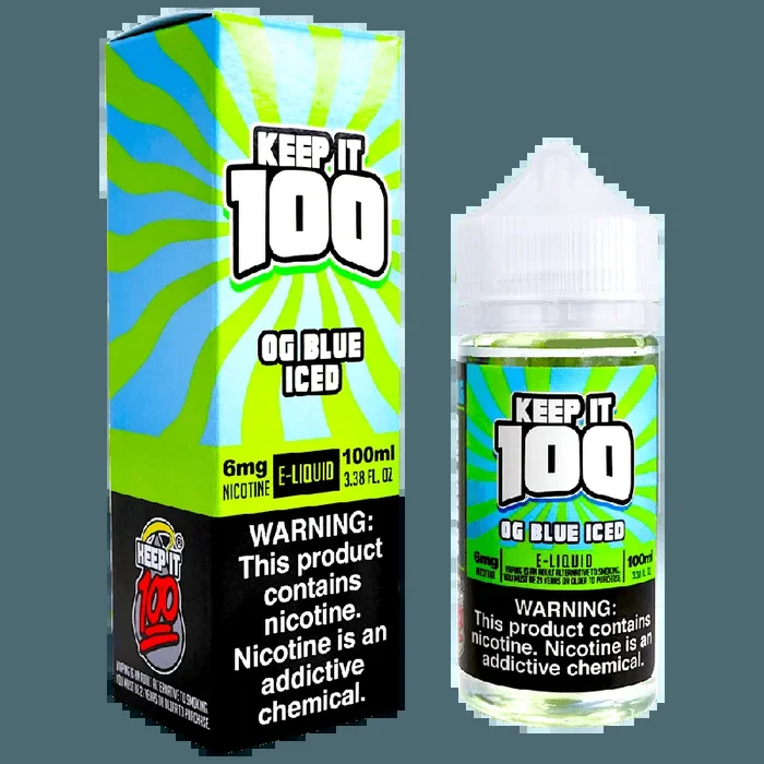 OG Blue ICED by Keep It 100 E-Liquid (100ml)