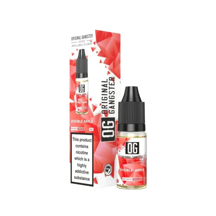 OG Original Gangster 6000 Double Apple 10ml Nic Salt E-liquid