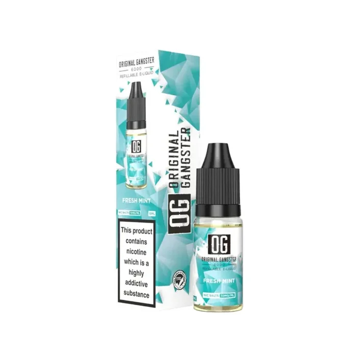 OG Original Gangster 6000 Fresh Mint 10ml Nic Salt E-liquid