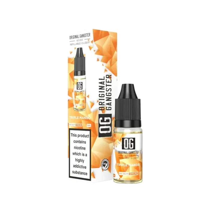 OG Original Gangster 6000 Triple Mango 10ml Nic Salt E-liquid