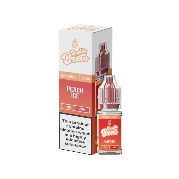 Ohm Brew Double Brew Peach Ice 10ml Nic Salt E-liquid