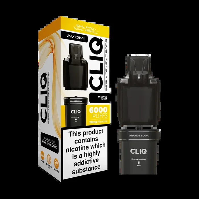 Orange Soda Avomi Cliq 6000 Refill Pack