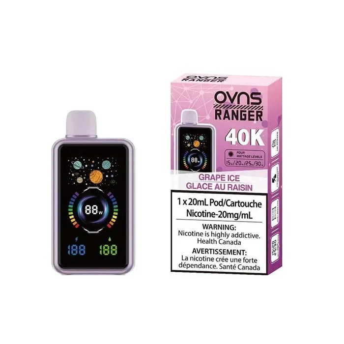 OVNS Ranger 40K Disposable – Grape Ice