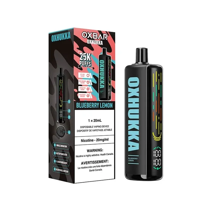 OXBAR Oxhukka 25K Disposable – Blueberry Lemon (ON)