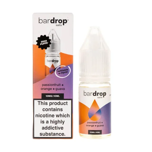 Passionfruit Orange Guava Nic Salt E-Liquid by Bar Drop