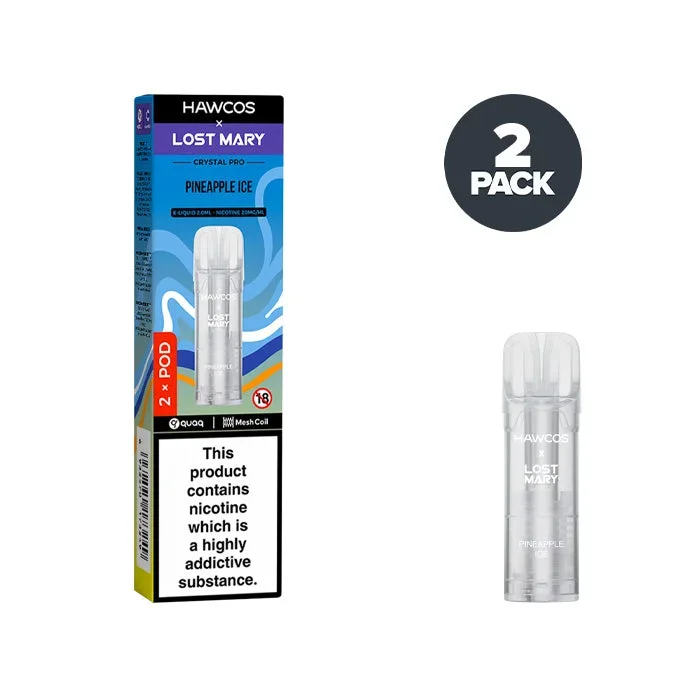 Pineapple Ice Hawcos X Lost Mary Crystal Pro Prefilled Pods