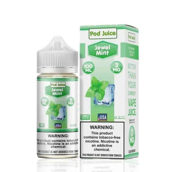 Pod Juice_Eliquid 100mL_Jewel Mint_-