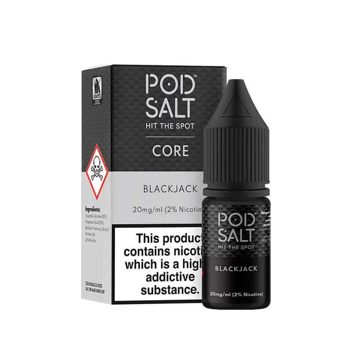 Pod Salt Core Blackjack 10ml Nic Salt E-Liquid