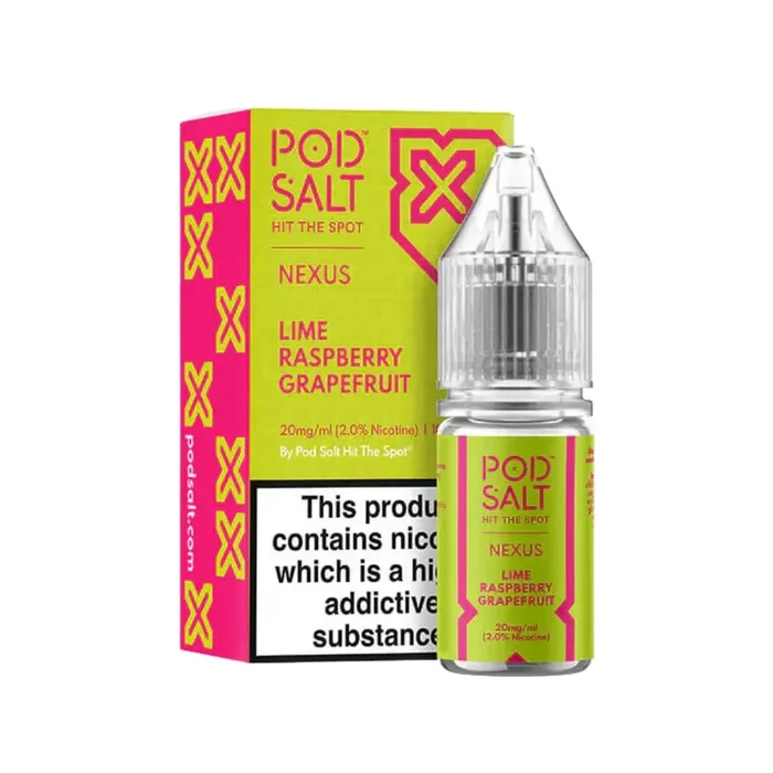 Pod Salt Nexus Lime Raspberry Grapefruit 10ml Nic Salt E-liquid