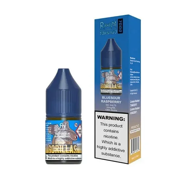 RandM Tornado 9000 Blue Sour Raspberry 10ml Nic Salt E-liquid