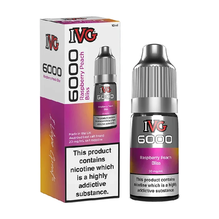 Raspberry Peach Bliss IVG 6000 E-Liquid