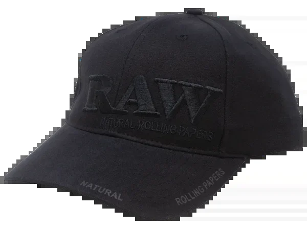 RAW- BLACK ON BLACK- FLEX-FIT CAP