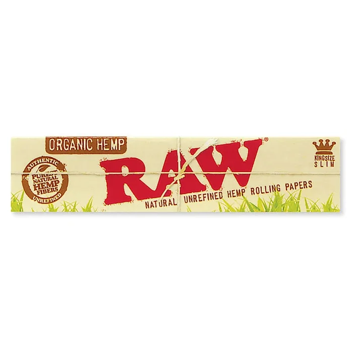 RAW- ORGANIC HEMP KING SIZE SLIM PAPERS