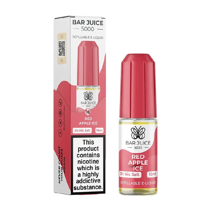 Red Apple Ice by Bar Juice 5000 Nic Salt E-Liquid 10ml