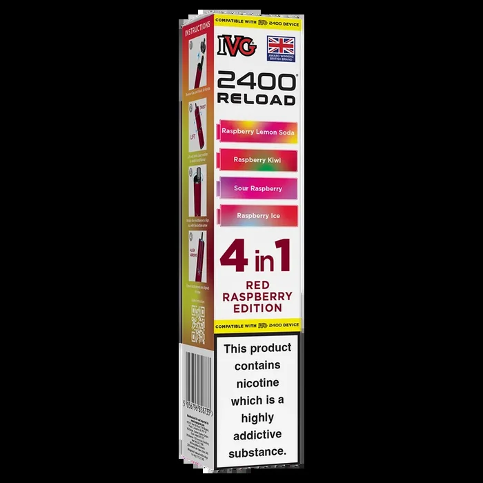 Red Raspberry Edition IVG 2400 Refill Pods