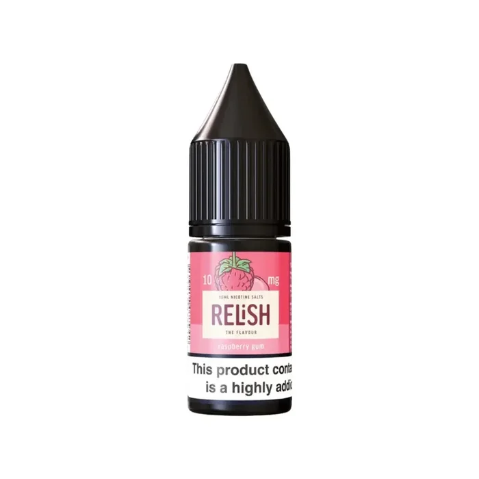 Relish Raspberry Gum 10ml Nic Salt E-liquid