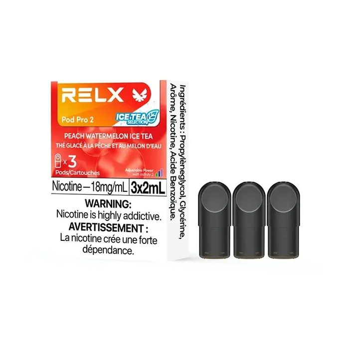 RELX Pod Pro 2 – Peach Watermelon Ice Tea (3 Pack)