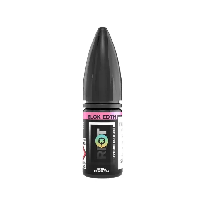 Riot Squad BLACK Edition Ultra Peach Tea Nic Salt 10ml