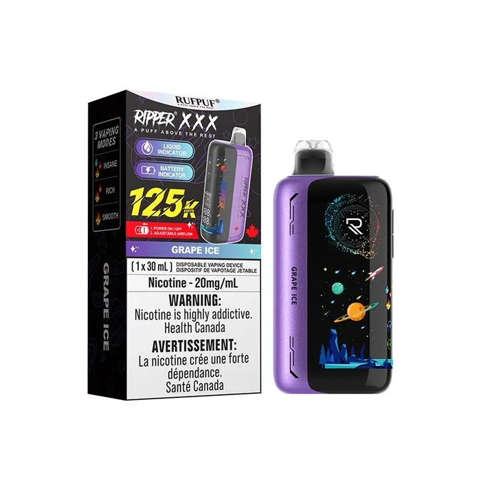 Ripper XXX 125K Disposable – Grape Ice