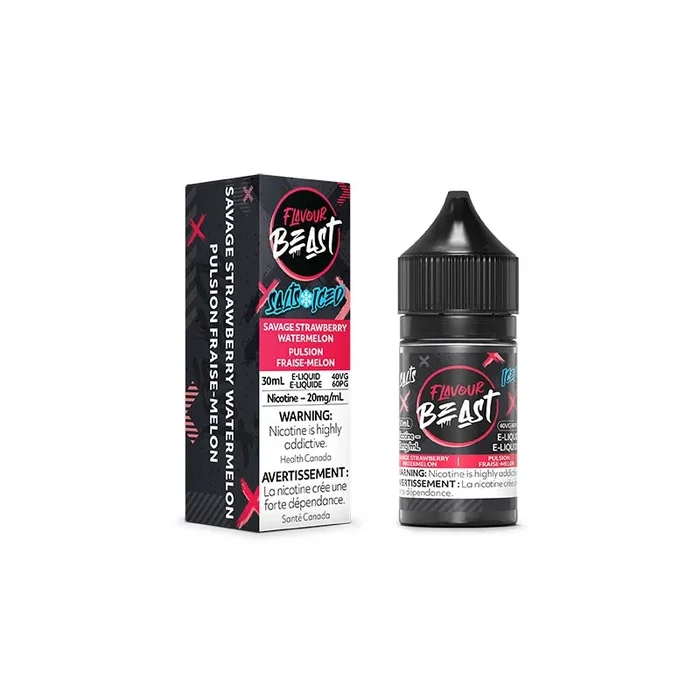 Savage Strawberry Watermelon Iced Salt by Flavour Beast E-Liquid (ON)