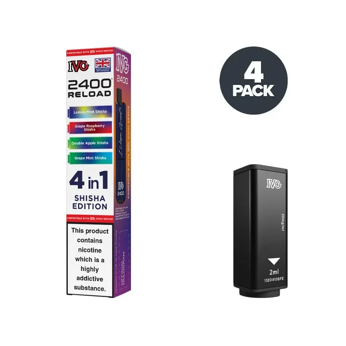 Shisha Edition IVG 2400 Reload 4 in 1 Prefilled Pods