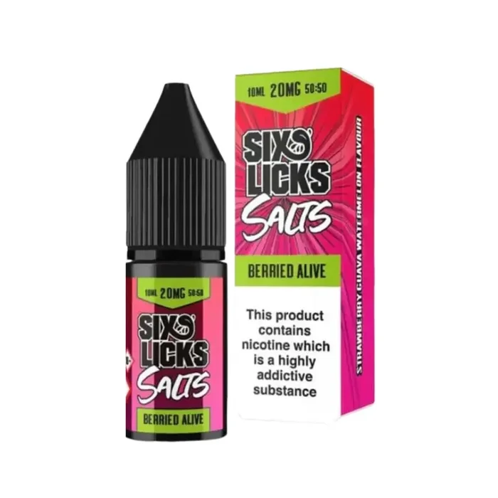 Six Licks Berried Alive 10ml Nic Salt E-liquid