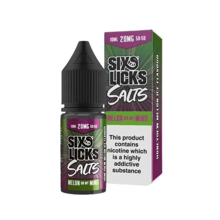 Six Licks Melon on My Mind 10ml Nic Salt E-liquid