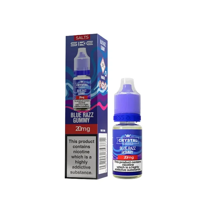 SKE Crystal Blue Razz Gummy 10ml Nic Salt E-liquid