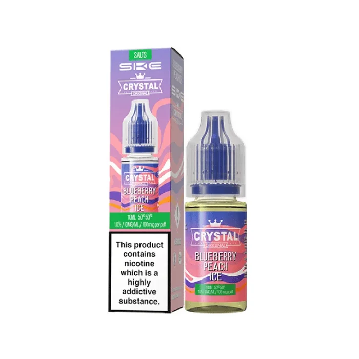 SKE Crystal Blueberry Peach Ice 10ml Nic Salt E-liquid