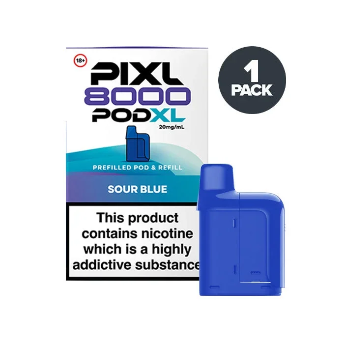 Sour Blue PIXL 8000 Prefilled Pods