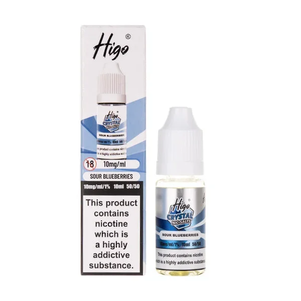 Sour Blueberries Crystal Nic Salt E-liquid by Higo