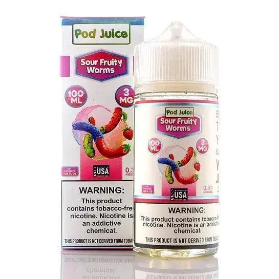 Sour Fruity Worms – POD Juice 100mL