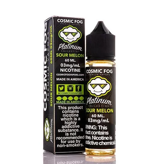 Sour Melon – Cosmic Fog Platinum Collection E-Liquid (60ml)