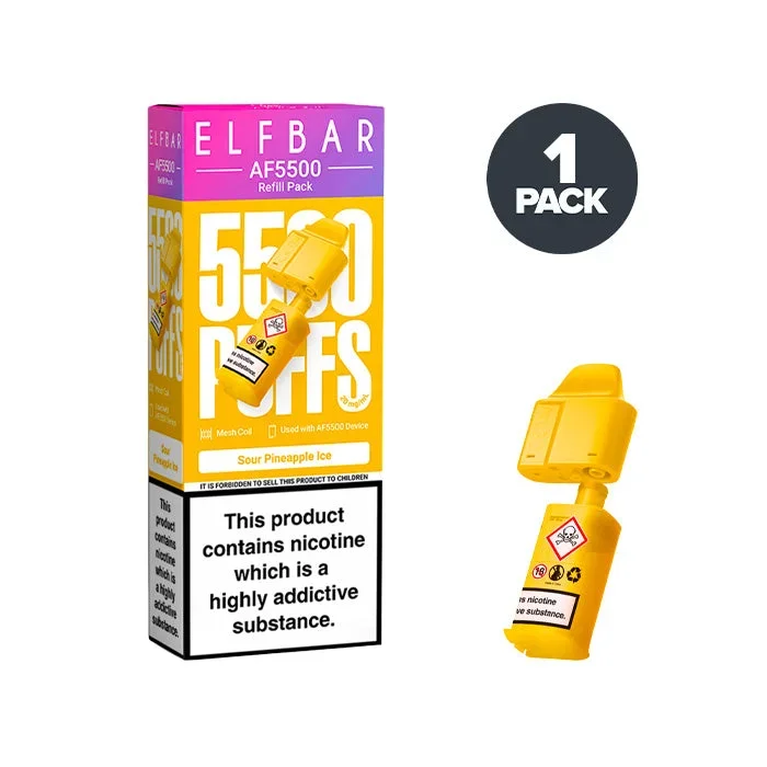 Sour Pineapple Ice Elf Bar AF5500 Refill Pack