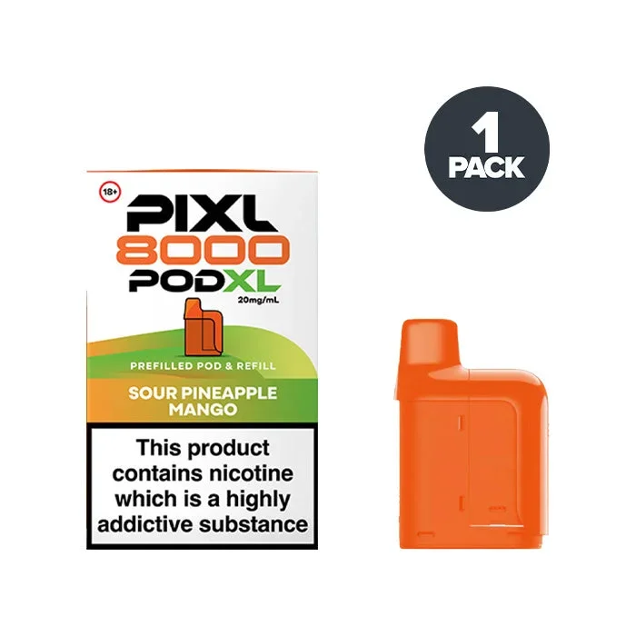 Sour Pineapple Mango PIXL 8000 Prefilled Pods