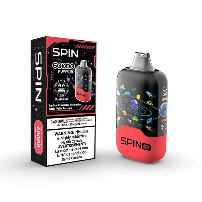 Spin 60K Disposable – Lychee Strawberry Watermelon (ON)