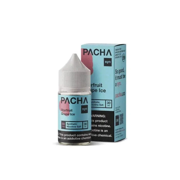 Starfruit Grape Ice Nicotine Salt by Pacha Syn