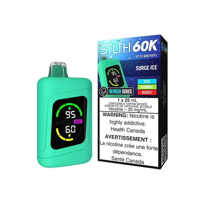 STLTH 60K Disposable Refresh Series – Surge Ice (ON)