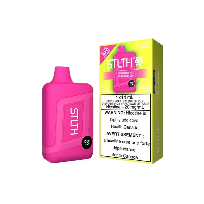 STLTH 8K Pro Disposable – Citrus Burst Ice (ON)