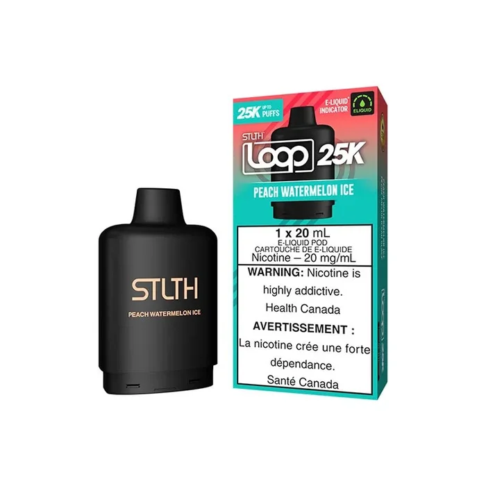 STLTH LOOP 25K Pod Pack – Peach Watermelon Ice